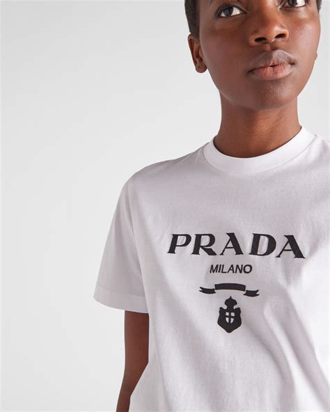 prada t-shirt women's white|prada men's t shirts amazon.